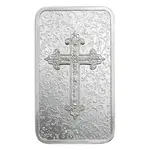 1 oz PAMP Suisse Christian Cross Silver Coin Bar (in Assay)