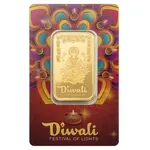 Default 1 oz PAMP Suisse Diwali Lakshmi Gold Bar .9999 Fine (Rangoli Assay)
