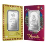 Default 1 oz PAMP Suisse Diwali Lakshmi & Peacocks Silver Bar .999 Fine (in Assay)