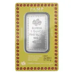 1 oz PAMP Suisse Diwali Lakshmi & Peacocks Silver Bar .999 Fine (in Assay)