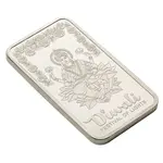 1 oz PAMP Suisse Diwali Lakshmi & Rangoli Silver Bar .9999 Fine (in Assay)