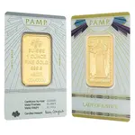 Default 1 oz PAMP Suisse Lady of Justice Gold Bar .9999 Fine (in Assay)