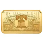 1 oz PAMP Suisse Liberty Bell Gold Bar .9999 Fine (in Assay)