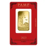 1 oz PAMP Suisse Year of the Rabbit Gold Bar (In Assay)