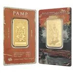 Default 1 oz PAMP Suisse Yellowstone Cowboy Gold Bar .9999 Fine (in Assay)
