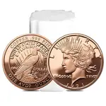 1 oz Peace Dollar Copper Round .999 Fine