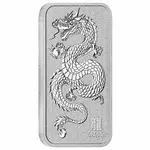 1 oz Perth Mint Lunar Dragon Silver Bar .9999 Fine