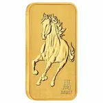 1 oz Perth Mint Lunar Horse Gold Bar .9999 Fine (in Assay)