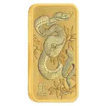 1 oz Perth Mint Lunar Snake Gold Bar .9999 Fine (in Assay)