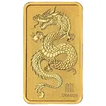 1 oz Perth Mint Year of the Dragon Gold Bar .9999 Fine (In Assay)