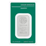 1 oz Platinum Bar - Argor-Heraeus .9995 Fine (In Assay)