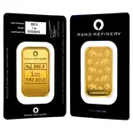 1 oz Rand Refinery Gold Bar .9999 Fine (In Assay)