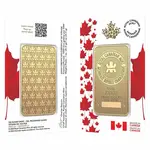 Default 1 oz Royal Canadian Mint RCM Gold Bar .9999 Fine (Proudly Canadian Assay)