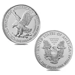 1 oz Silver American Eagle $1 Coin BU (Random Year)