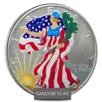 Default 1 oz Silver American Eagle $1 Colorized Coin (Random Year)