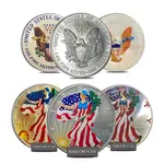 1 oz Silver American Eagle $1 Colorized Coin (Random Year)