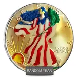 1 oz Silver American Eagle $1 Colorized Coin (Random Year)