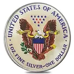 1 oz Silver American Eagle $1 Colorized Coin (Random Year)