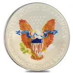 1 oz Silver American Eagle $1 Colorized Coin (Random Year)
