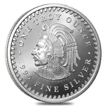 1 oz Silver Aztec Calendar Round .999 Fine