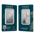 Default 1 oz Silver Bar PAMP Suisse Lady Fortuna 45th Ann (In Assay)