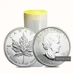 1 oz Silver Canadian Maple Leaf (Milky, Cull, Damaged, Circulated, Cleaned)