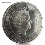 Default 1 oz Silver Coin Random Mint .999+ Fine (Milky, Scruffy, Toned)