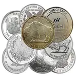 1 oz Silver Generic Rounds .999 Fine