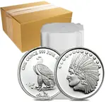 1 oz SilverTowne Indian Silver Round .999 Silver