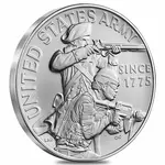 1 oz U.S. Army Silver Medal (w/Box & COA)