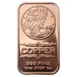 Default 1 oz Walking Liberty Copper Bar .999 Fine