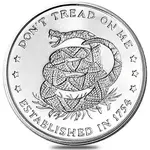 Default 1 oz Don't Tread On Me Silver Round .999 Fine