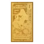 1 Wyoming Goldback 1/1000 oz 24K Gold Foil Aurum Note