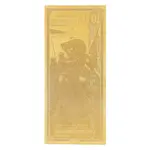 10 Arizona Goldback 1/100 oz 24K Gold Foil Aurum Note