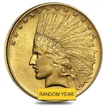$10 Gold Eagle Indian Head - Almost Uncirculated AU (Random Year)