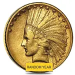 $10 Gold Eagle Indian Head - Polished or Cleaned (Random Year)