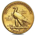 $10 Gold Eagle Indian Head - Polished or Cleaned (Random Year)