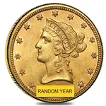 American $10 Gold Eagle Liberty Head - Brilliant Uncirculated BU (Random Year)