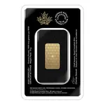 10 Gram Royal Canadian Mint RCM Wafer Gold Bar .9999 Fine (in Assay)