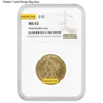 Default $10 Liberty Head Gold Eagle NGC MS 62 (Random Year)