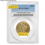 $10 Liberty Head Gold Eagle PCGS MS 62 (Random Year)