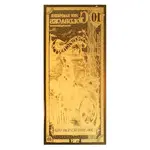 10 New Hampshire Goldback 1/100 oz 24K Gold Foil Aurum Note