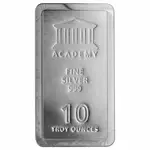 10 oz Academy Stackable Silver Bar .999+ Fine
