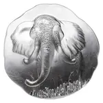 10 oz Argentia Elephant High Relief Silver Round .9999 Fine