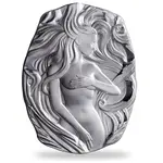 10 oz Argentia Woman with Flowing Hair High Relief Silver Bar .9999 Fine