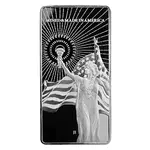 10 oz Asahi American Reserve Columbia Goddess Silver Bar .999 Fine