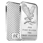 10 oz Eagle Silver Bar .999 Silver