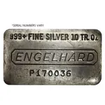10 oz Engelhard Cast Silver Bar .999 Fine