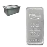 10 oz Italpreziosi Italian Silver Cast Bar .999 Fine