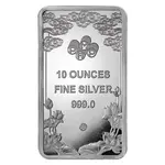 10 oz PAMP Good Luck Yellow Dragon Silver Bar .999 Fine (in Assay)